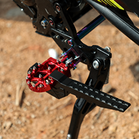 Sur-Ron S/X Light Bee CNC Aluminium-Legierung Beifahrer-Fußrastenverlängerungshalterung Elektro-Dirt-Bike Modifikationsteile