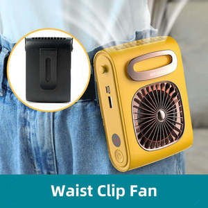 Ventilador USB Portátil Recargable con Clip para Cintura, Mini Ventilador Eléctrico Colgante con Cargador de Teléfono y Banco de Energía para Exteriores - Product Image 4
