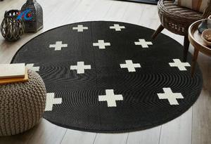 टिकाऊ पी पी पी पी पी पी पुआल पिकनिक के लिए लुढ़का वाला बाह्य प्लास्टिक रग्स 6 'x 6' अनुकूलित आउटडोर पीपी रग - Product Image 3