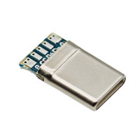 Soket bantalan 5 Jack 16 Pin PD 2.0 konektor USB Tipe C kualitas tinggi dengan Port jantan kabel pengisi daya cepat kapasitor 10NF