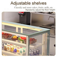 Vitrine Réfrigérée Anti-Givre pour Pâtisseries, Réfrigérateur de Présentation Entièrement en Cuivre pour Boulangerie
