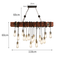 Lustre industriel rétro rustique à 5 lumières Style Steampunk Vintage métal tuyau d'eau suspension lampe en fer matériel pour hôtels