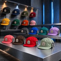 Casquettes de baseball vierges personnalisables en gros, avec patch frontal, visière incurvée, 6 panneaux, style streetwear décontracté, unisexe, couleurs assorties