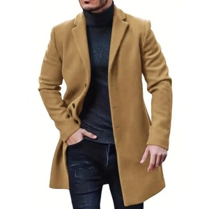 Abrigo de Moda para Hombre, Mezcla de Lana, Estilo Casual y de Negocios, Gabardina, Abrigo Informal para Hombre, Chaquetas - Product Image 6