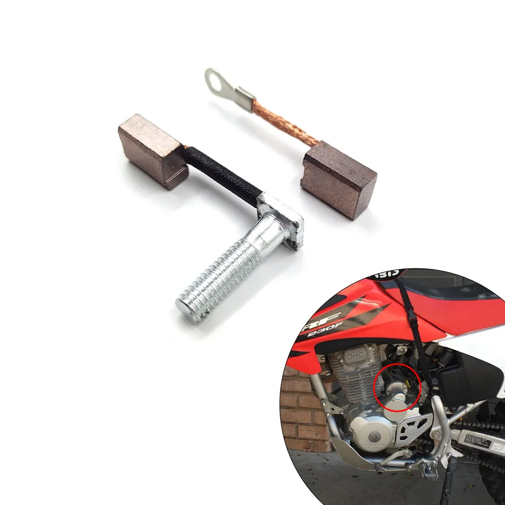 OTOM motosiklet marş motoru karbon fırça tamir kiti fırça terminali HONDA için Set CRF230F CB CBR CMX XR NX