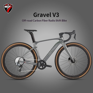 <span class=keywords><strong>Bicicleta</strong></span> <span class=keywords><strong>de</strong></span> Gravel Personalizada <span class=keywords><strong>de</strong></span> Fábrica Twitter GRAVEL V3 T800 Carbono 13S WheelTop GEX con Cableado Interno Inalámbrico y Frenos <span class=keywords><strong>de</strong></span> Disco Hidráulicos para Aventura - Product Image 1