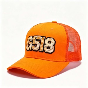 Casquette de pêche en coton personnalisée avec logo, casquette de course à visière en maille, fabrication de vêtements, casquette avec patch sur mesure en gros - Product Image 3