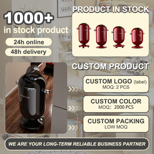UFORU Big Trash <strong>Bin</strong> <strong>Large</strong> Capacity Plastic Waste <strong>Bins</strong> with Lid Kitchen Office Hotel Restaurant Home Use Oval Trash Can Dustbin - Product Image 2