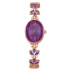 Elegante Reloj de Pulsera para Mujer con Esfera Ovalada, Reloj de Joyería con Pedrería, Reloj de Cuarzo Dorado Rosa para Dama - Product Image 6