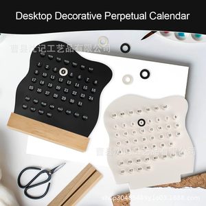 Desk <b>Calendar</b> Wooden Stand Table <b>Calendar</b> Home Office Decor Gift Item - Product Image 4