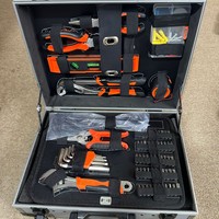 Juego de Herramientas de Reparación Automotriz para el Hogar, Acero al Carbono de Alta Calidad, Estuche Portátil de Aluminio, 266 Piezas, para Uso Doméstico y en Vehículos