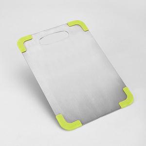 <span class=keywords><strong>Tagliere</strong></span> creativo per la casa <span class=keywords><strong>in</strong></span> <span class=keywords><strong>acciaio</strong></span> inox con angolo <span class=keywords><strong>in</strong></span> Silicone addensato <span class=keywords><strong>in</strong></span> plastica per carne e frutta - Product Image 3