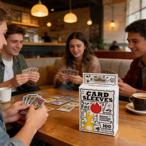 MTG TCG Pokemoned Commande en gros Emballage personnalisé avec logo Boîte de couleur Fabrication directe 66x91mm Film mat pour cartes Manches pour cartes - Product Image 5