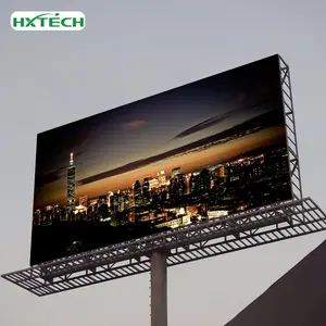 HXTECH P6 P8 P10 layar LED penuh warna 960x960 papan reklame Digital LED tahan air Raksasa layar Display LED iklan luar ruangan