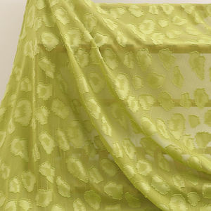 Punto de poliéster tejido alambre de oro manchado Jacquard <span class=keywords><strong>corte</strong></span> gasa 95G primavera y verano ropa para niños tela de vestido fino para mujer - Product Image 1