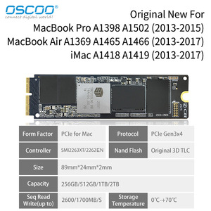 SSD Compatible con Computadoras Apple A1466 A1465 A1502 A1398 Macbook Venta Directa de Fábrica 2.5 Pulgadas 1 TB Interfaz TLC - Product Image 5