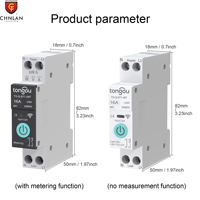 Nouveau disjoncteur WiFi TUYA avec compteur Rail DIN 63A télécommande sans fil interrupteur mural intelligent Compatible avec la maison intelligente