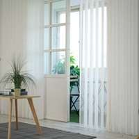 Store verticaux Hanas Dream à tirage manuel, voilages filtrants la lumière, modernes, pour salon et chambre, sur mesure