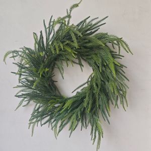 Hot bán centerpiece60cm tuyết tùng keo mềm lớn thường xanh vòng hoa giáng sinh norfolk thông kim vòng hoa - Product Image 2