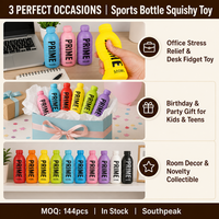Bouteille de boisson sportive Southpeak en mousse PU souple à remontée lente, jouet anti-stress à presser, 8 couleurs, OEM