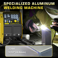 Nouvelle soudeuse TIG AC/DC HAXIAOER 200A avec fonction pulsée, grand écran LED, 6 fonctions en 1, 5,3 kVA, garantie de 2 ans pour l'aluminium, 220 V