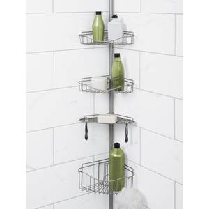 Organizador de Esquina Multiusos de Aluminio, <span class=keywords><strong>Soporte</strong></span> de <span class=keywords><strong>Ducha</strong></span> con Ventosa, Estante de Almacenamiento para Pared de Baño, <span class=keywords><strong>Sin</strong></span> Necesidad de Taladrar - Product Image 6