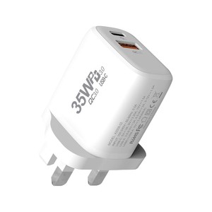Adaptadores de cargador portátil para dispositivos móviles EU/US/AU/UK Enchufe de pared PD3.0 Tipo-C QC3.0 Puertos USB 35W 5A Apater de carga rápida - Product Image 6