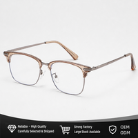 Lunettes à monture TR90 pour hommes et femmes, branches métalliques, anti-lumière bleue, protection UV400, lunettes de lecture optiques, 6 couleurs, OEM