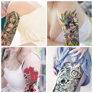 Le maniche del tatuaggio dell'autoadesivo temporaneo impermeabile all'ingrosso le braccia colorate del tatuaggio del braccio pieno sono uomini e donne popolari - Product Image 4