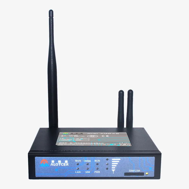 Alotcer Router M2M Industrial Router 4G Wireless LTE -FDD Router for internet access remote gates for voice and camera