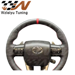 Volante Deportivo de Cuero Estilo GR con Paletas de Cambio y Control de Crucero Fijo, Compatible con el Modelo <span class=keywords><strong>Toyota</strong></span> <span class=keywords><strong>Hilux</strong></span> - Product Image 3