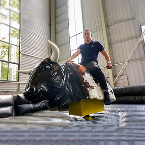 Machine de Rodéo Gonflable à <span class=keywords><strong>Taureau</strong></span> Mécanique pour Adultes, Grand Jeu de Sport et Divertissement en Plein Air - Product Image 3