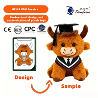 Kostum Maskot Sapi Highland Ulang Tahun Custom OEM Grosir Mainan Plush Super Lembut Pereda Stres untuk Promosi Pesta