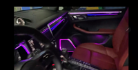 Luz Ambiental Dinámica de Fibra de Carbono Cardoo Upgrade Starry para Porsche Macan 2018+, Accesorios de Iluminación Ambiental para el Interior del Automóvil