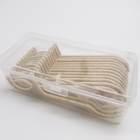 Fil dentaire compostable en blé avec manche, bâtonnets de fil dentaire écologiques et biodégradables, produit buccal sans plastique