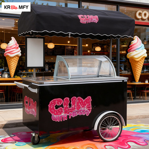 REALLY Gelato Ice Cream Vending Machine Display Freezer Italian Popsicle Electric Cargo Coffee Bike Fiberglass Brushless Motor - Product Image 4