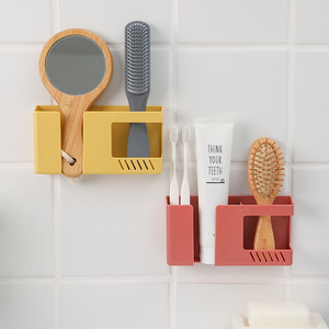 <b>Wall</b> Mounted <b>Storage</b> Box Double Compartment <b>For</b> Remote Control And Phone Charging With No Drill Installation - Product Image 4