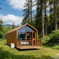 Maison préfabriquée modulaire de luxe, imperméable, écologique, à structure triangulaire en acier, mini-maison portable, cabane biomimétique portable