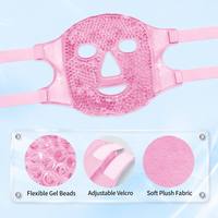 Masque oculaire en gel doux et réutilisable pour le visage, rafraîchissant, confortable, pour la santé et le soulagement du stress, masque facial chaud et froid