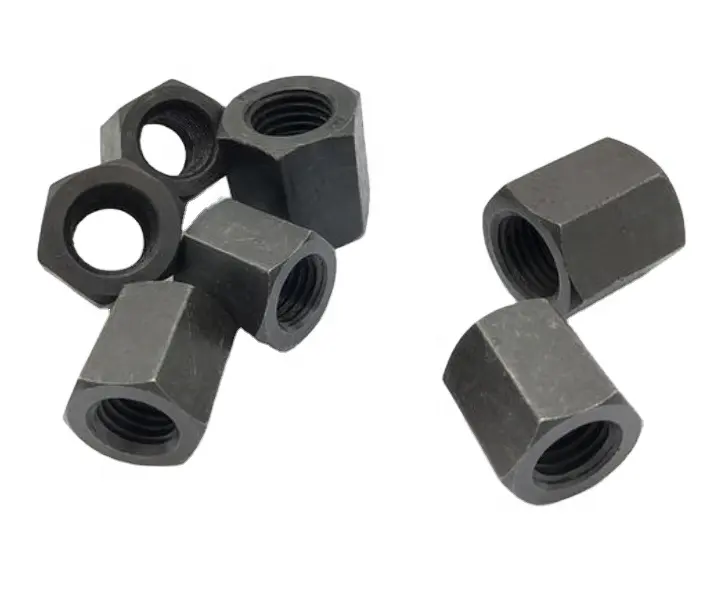 Carbon Steel Thickened Hex coupling Long nuts M6-M36