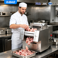 Nouvelle trancheuse à viande entièrement automatique Xibao pour poulet, canard, oie, viande congelée/hachée, capacité de 700 kg/h, garantie de 2 ans