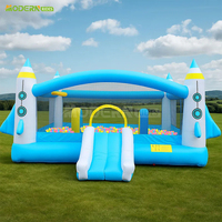 Équipement de jeux gonflables commerciaux pour parc gonflable avec toboggan et château gonflable combiné