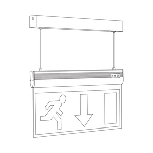2024 giá rẻ giá Ni-Cd pin sạc Exit dấu hiệu Đèn trần khẩn cấp ánh sáng 110V - Product Image 4