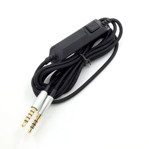 Cable de extensión para auriculares, Cable de Audio, Control de volumen silencioso, Cable de Audio negro con micrófono para <span class=keywords><strong>Astro</strong></span> A10/A40/<span class=keywords><strong>A30</strong></span>/A50 - Product Image 1