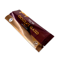 Sacs en mylar avec logo de marque personnalisé pochette d'emballage thermoscellée pour chocolat cacao en poudre café à 3 joints latéraux