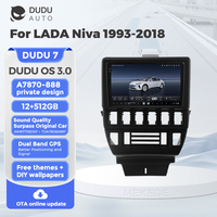 DUDUAUTO pour LADA Niva 1993-2018, système multimédia de voiture Android modifié, navigation Bluetooth, Car-play, écran de recul