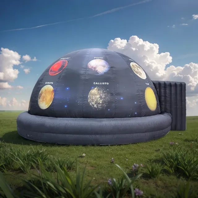 Custom Commercial Grade Oxford Inflatable Projection Dome Planetarium Tent with Built-In Fan and 3-Year Warranty