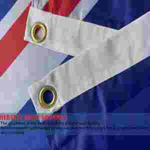 Drapeau écossais 2x3 pieds Union Jack Euro 2024 Croix de Saint-André Bleue avec un X Blanc Imperméable pour automobile - Product Image 5