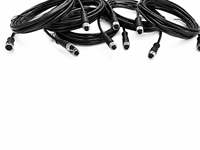 Vente directe usine – Connecteur femelle M12 4 broches avec coque résistante à l'usure et à la corrosion, étanchéité et anti-traction