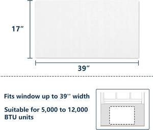 Panneaux d'isolation en mousse pour <span class=keywords><strong>climatiseur</strong></span> de fenêtre, isolation latérale pour <span class=keywords><strong>climatiseur</strong></span>, protection solaire pour l'été et l'hiver - Product Image 6